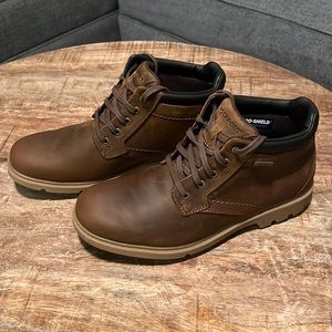 Rockport waterproof boots.